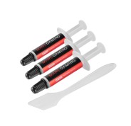 Mars Gaming MT0X3 Pack de 3 Jeringas de Pasta Termica - Soporta hasta 280ºC - Espatula Incluida - 1gr por Unidad