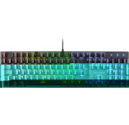 Mars Gaming Teclado Mecanico RGB MK422 - Tecnologia Antipolvo - Efectos de Iluminacion Rainbow - Teclas Ultra-resistentes - Funciones Multimedia y Modo Juego - PR de 1000Hz - Anti-Ghosting Avanzado - Compatibilidad Multiplataforma - Color Negro