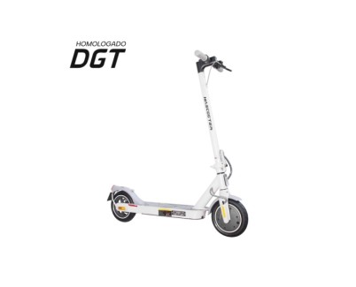 Mascooter S1 Essential Patinete Electrico Motor 300W - Homologado DGT - Autonomia hasta 20km - Carga Maxima 100kg - Ruedas 8.5\" - Color Blanco