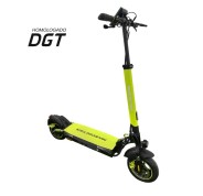 Mascooter S4 Patinete Electrico Motor 600W - Homologado DGT - Autonomia hasta 25km - Carga Maxima 120kg - Ruedas 10\" - Color Negro/Amarillo