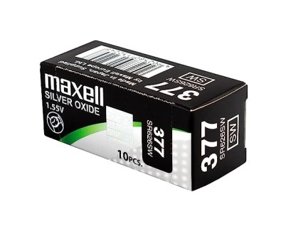 Maxell 377 Pack de 10 Pilas Oxido de Plata 1.55V - SR0626SW