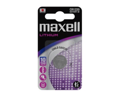 Maxell Pack de 1 Pila Litio de Boton CR1220 3V