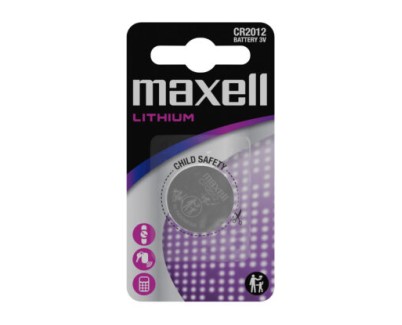 Maxell Pack de 1 Pila Litio de Boton CR2012 3V