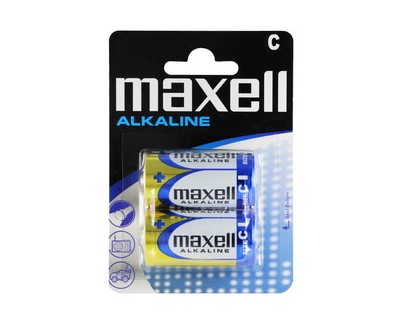 Maxell Pack de 2 Pilas Alcalinas LR14 C