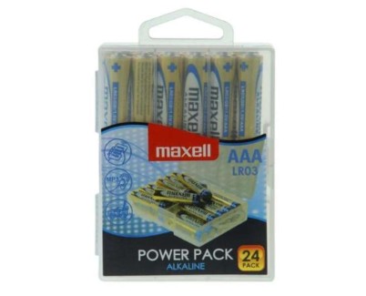 Maxell Pack de 24 Pilas Alcalinas LR03 AAA 1.5V