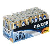 Maxell Pack de 32 Pilas Alcalinas LR03 AAA 1.5V