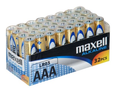 Maxell Pack de 32 Pilas Alcalinas LR03 AAA 1.5V