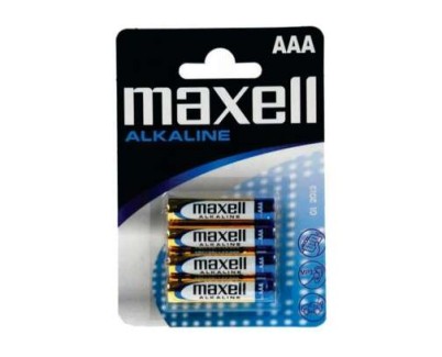 Maxell Pack de 4 Pilas Alcalinas LR03 AAA 1.5V