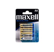 Maxell Pack de 4 Pilas Alcalinas LR06 AA 1.5V