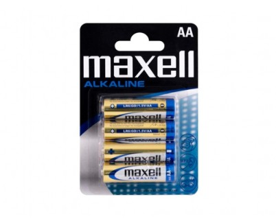 Maxell Pack de 4 Pilas Alcalinas LR06 AA 1.5V
