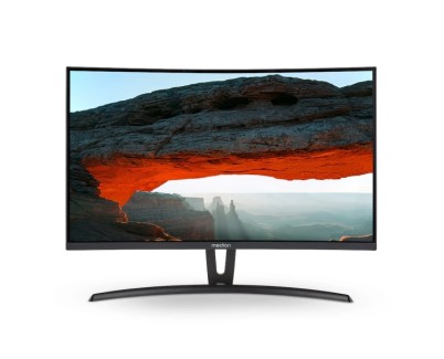 Medion Akoya P52710 Monitor 27\" Curvo FullHD - Respuesta 4ms - 2 Altavoces Integrados - Angulo de Vision 178° - HDMI, VGA, Audio