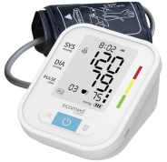 Medisana BU95E Tensiometro de Brazo Automatico - Medicion Oscilometrica Precisa con Deteccion de Arritmias - Pantalla Grande 65x50mm - Memoria 2 Usuarios x 90 Mediciones - Brazalete 22?42cm