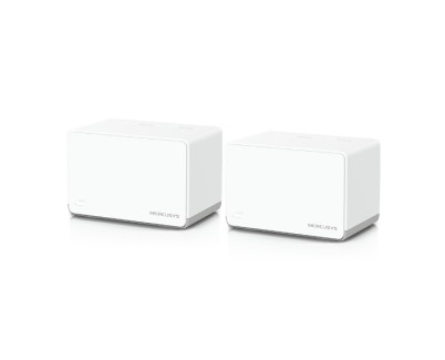 Mercusys Halo H70X Sistema Wi-Fi 6 Mesh AX1800 Doble Banda - 2 Unidades Halo - Cobertura hasta 550 m&sup2; - Color Blanco