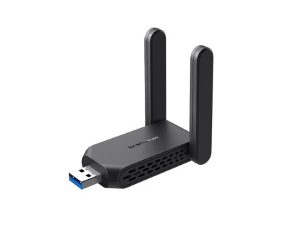 Mercusys MA32H Adaptador USB WiFi Doble Banda AC1300 - USB 3.0 - Hasta 867Mbps 5GHZ, Hasta 400Mbps 2.4GHz - Color Negro