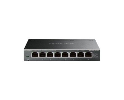 Mercusys MS108GS-M2 Switch 5 Puertos 2.5 Gigabit - Multi-Gigabit 10/100/1000/2500 - Auto-Negociacion - Color Negro