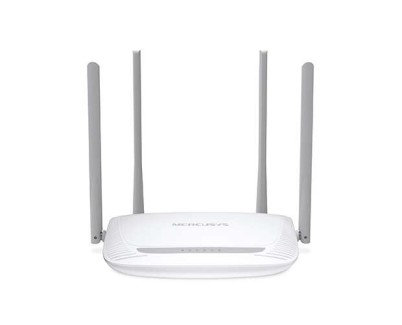 Mercusys Router Inalambrico N 300Mbps - 4 Puertos 10/100Mbps - 4 Antenas 5dBi - Tecnologia 2x2 MIMO - Hasta 500m2 cobertura WiFi