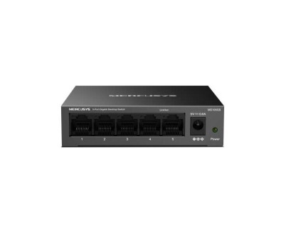 Mercusys Switch 5 Puertos Gigabit RJ45 10/100/1000Mbps con Auto-Negociacion - Dise&ntilde;o Compacto - Plug & Play - Tecnologia Verde