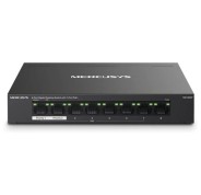 Mercusys Switch 8 Puertos Gigabit RJ45 10/100/1000Mbps - 7 Puertos PoE - Diseño Compacto - Plug & Play - Carcasa de Metal
