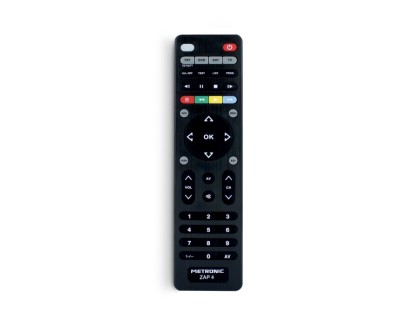 Metronic Mando a Distancia  Universal ZAP 4 EVO 5 Para TV + TDT + SAT + DVD - Color Negro