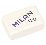 Milan 420 Goma de Borrar Rectangular - Miga de Pan - Suave Caucho Sintetico - Colores Surtidos