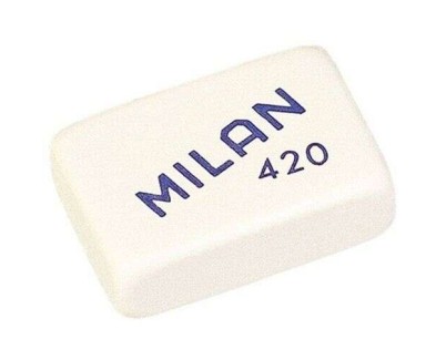 Milan 420 Goma de Borrar Rectangular - Miga de Pan - Suave Caucho Sintetico - Colores Surtidos
