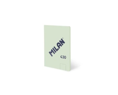Milan 430 Libreta Encolada Formato A6 Hojas Blancas - 48 Hojas de 95 gr/m2 - Microperforado - Tapa Blanda - Color Verde