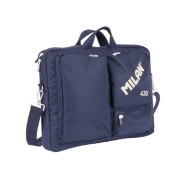 Milan 430 Since 1918 Maletin para Portatiles hasta 17\" - Cierre de Cremallera - 3 Compartimentos - 42x34x9cm - Color Azul