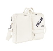 Milan 430 Since 1918 Maletin para Portatiles hasta 17\" - Cierre de Cremallera - 3 Compartimentos - 42x34x9cm - Color Beige