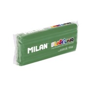 Milan Barra de Plastilina de 150gr - Base de Almidon de Maiz - Sin Gluten - Mezclables - Color Verde