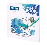 Milan Blue Odyssey Cuaderno para Colorear Microperforado - Tematica Fauna Marina - 20 Ilustraciones Detalladas
