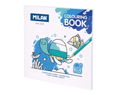 Milan Blue Odyssey Cuaderno para Colorear Microperforado - Tematica Fauna Marina - 20 Ilustraciones Detalladas