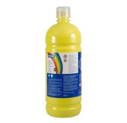 Milan Botella de Tempera 1000ml - Tapon Dosificador - Secado Rapido - Mezclable - Color Amarillo