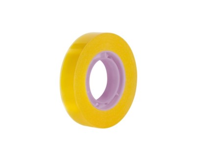 Milan Cinta Adhesiva Transparente - Medidas 12mm x 33m - Color Amarillo Transparente