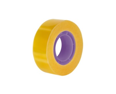Milan Cinta Adhesiva Transparente - Medidas 19mm x 33m - Color Amarillo Transparente