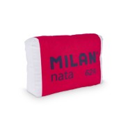 Milan Cojin con Forma de Goma Milan Nata 624 - Terciopelo Mate - 47.5x31.5x11.5cm - Color Rojo