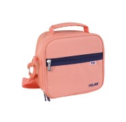 Milan Coleccion 430 Bolsa Isotermica Porta Alimentos 3,5L - Incluye 3 Recipientes para Alimentos - Interior Aislante Termico - Apertura Total - Correa Regulable y Extraible - Color Rosa