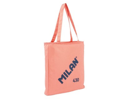 Milan Coleccion 430 Bolso Shopper 7.5L - Tamaño 38x36x6,5cm - Asa Larga 27cm - Tejido \'ripstop\' - Color Rosa