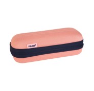 Milan Coleccion 430 Estuche Portatodo Ovalado Semirrigido - Compartimento Interior de Malla - Tejido Resistente a las Roturas y Rasgaduras - Color Rosa