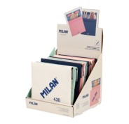 Milan Coleccion 430 Expositor con 12 Bolsas Isotermicas Porta Alimentos 0.3L - Forro Interior Isotermico - Colores Surtidos