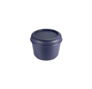 Milan Coleccion 430 Fiambrera Redonda 0.25L - Apta para Microondas, Lavavajillas y Congelador - Libre de BPA - Medidas 10 Ø x 7cm - Color Azul