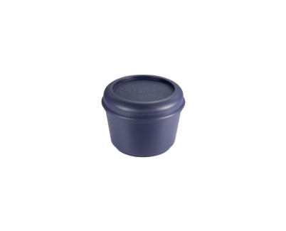 Milan Coleccion 430 Fiambrera Redonda 0.25L - Apta para Microondas, Lavavajillas y Congelador - Libre de BPA - Medidas 10 Ø x 7cm - Color Azul