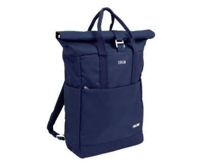 Milan Coleccion 430 Mochila Urbana 10L - Cierre Superior Enrollable - 2 Bolsillos Laterales - Bolsillo Trasero Acolchado - Asas Regulables - Color Azul Marino