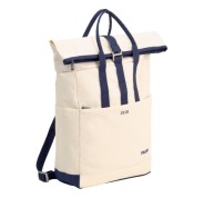 Milan Coleccion 430 Mochila Urbana 10L - Cierre Superior Enrollable - 2 Bolsillos Laterales - Bolsillo Trasero Acolchado - Asas Regulables - Color Beige