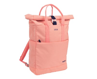 Milan Coleccion 430 Mochila Urbana 10L - Cierre Superior Enrollable - 2 Bolsillos Laterales - Bolsillo Trasero Acolchado - Asas Regulables - Color Rosa