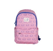 Milan Coleccion 460 Mochila Infantil Casual 9.5L - Compartimento Principal y Bolsillo Frontal con Cremalleras - 2 Bolsillos Laterales - Color Rosa/Azul