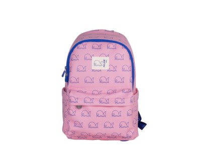 Milan Coleccion 460 Mochila Infantil Casual 9.5L - Compartimento Principal y Bolsillo Frontal con Cremalleras - 2 Bolsillos Laterales - Color Rosa/Azul