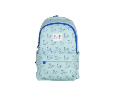 Milan Coleccion 460 Mochila Infantil Casual 9.5L - Compartimento Principal y Bolsillo Frontal con Cremalleras - 2 Bolsillos Laterales - Color Verde/Azul