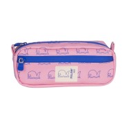 Milan Coleccion 460 Portatodo Rectangular - 2 Compartimentos con Cremallera - Color Rosa/Azul