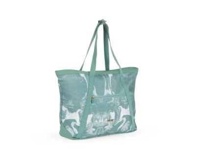 Milan Coleccion Lava Bolso Shopper 18.5L - Gran Capacidad - Cierre de Cremallera - Tama&ntilde;o 52x36x3cm - Color Verde
