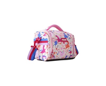 Milan Flowicorn Bolsa Isotermica Porta Alimentos de 5L - Gran Capacidad - Apertura Total - Bolsillo Interior de Malla - Correa Regulable - Medidas 24.5x20x16cm